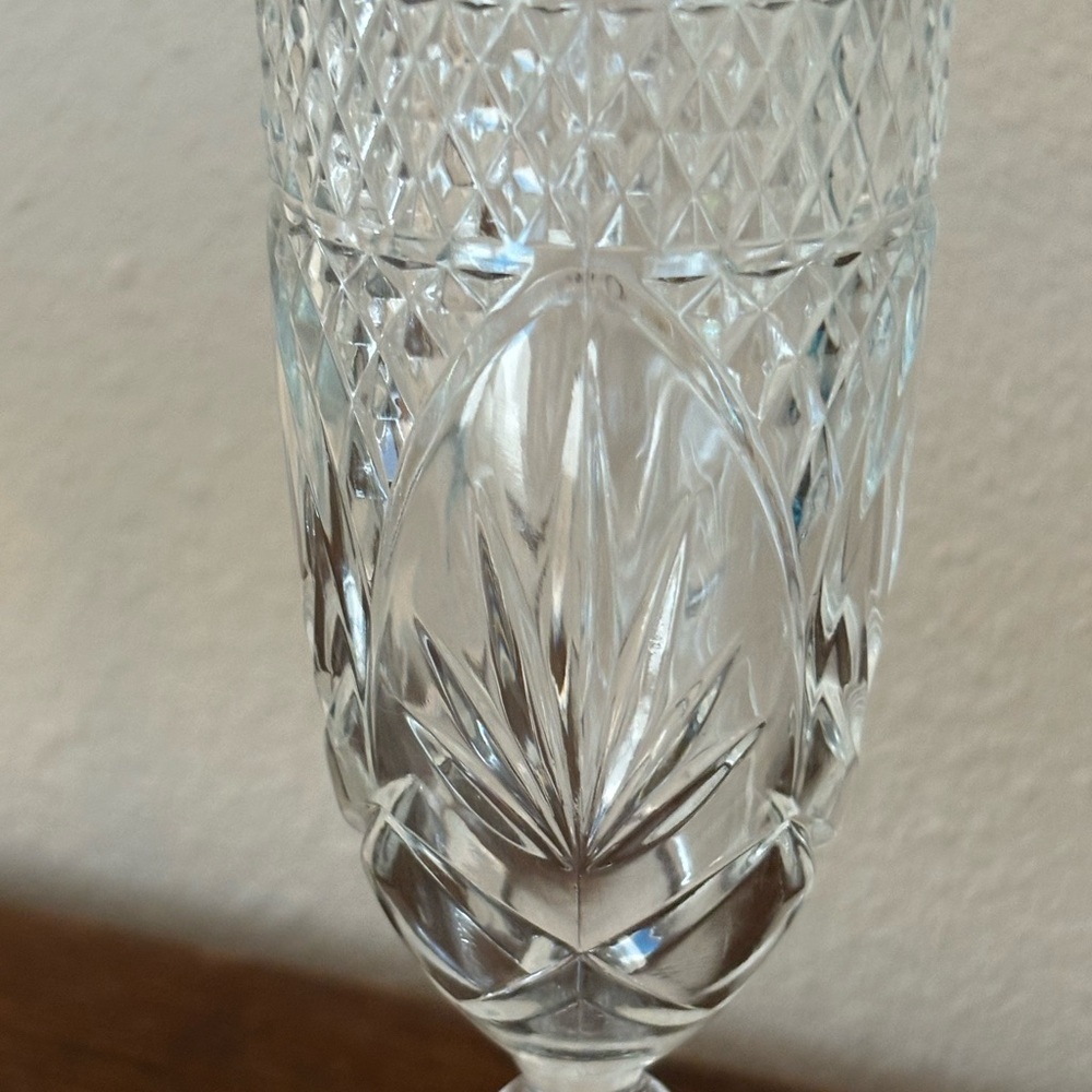 Vintage Cristal d’Arques-Durand Antique Clear flutes - Picture 2 of 6